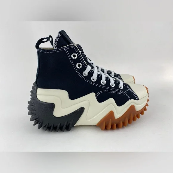 Converse Run Star Motion HI Black White Women's Sneakers Shoes 171545C - Picture 6 of 12